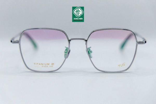  22008 Gọng xi 100% titanium dáng lục giác + vuông ( hexagon + square) 