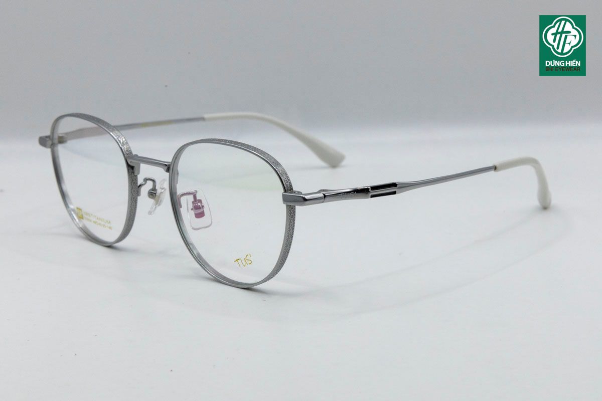  # 53004 Gọng xi titanium 100%   ( round) tròn ovan 