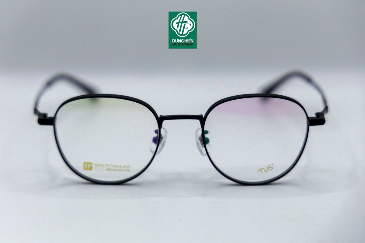  # 53004 Gọng xi titanium 100%   ( round) tròn ovan 