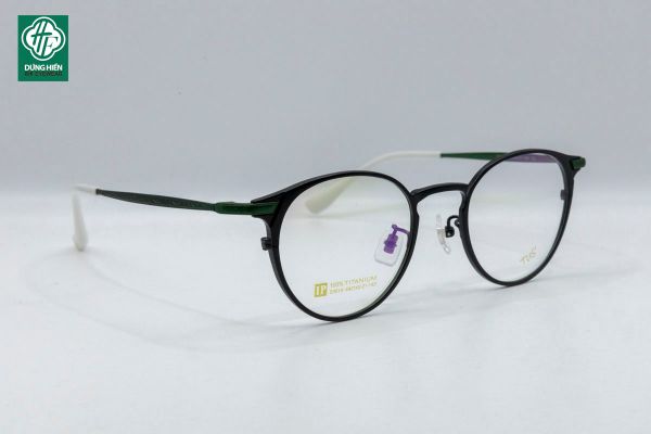  53010# Gọng xi titanium 100% ( round )tròn ovan 
