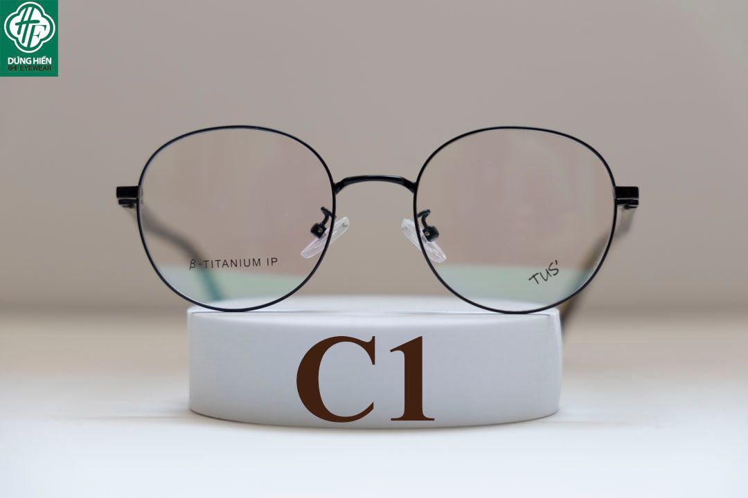  620 # Gọng hợp kim -IP Stainless steel eyeglasses (  tròn - round shape) 