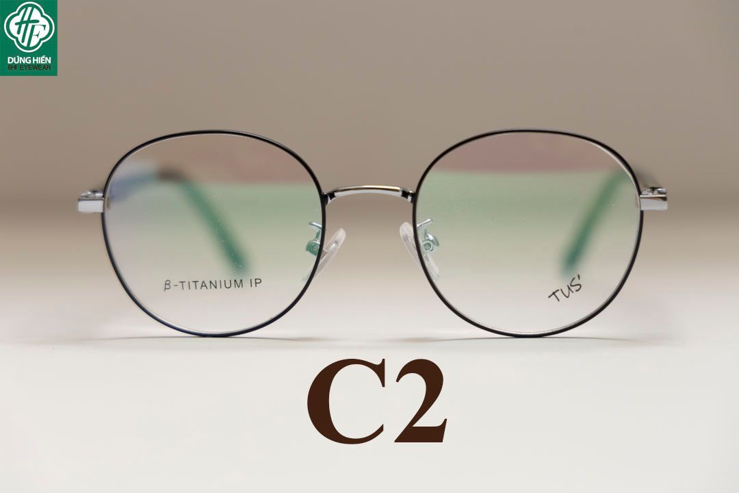  620 # Gọng hợp kim -IP Stainless steel eyeglasses (  tròn - round shape) 
