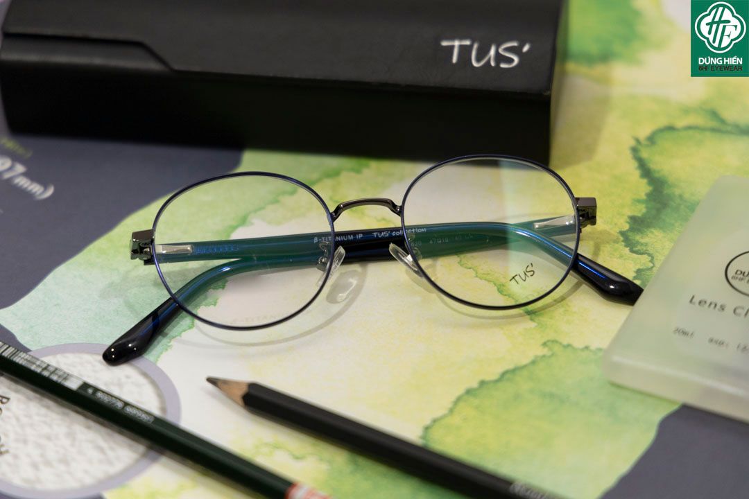  620 # Gọng hợp kim -IP Stainless steel eyeglasses (  tròn - round shape) 