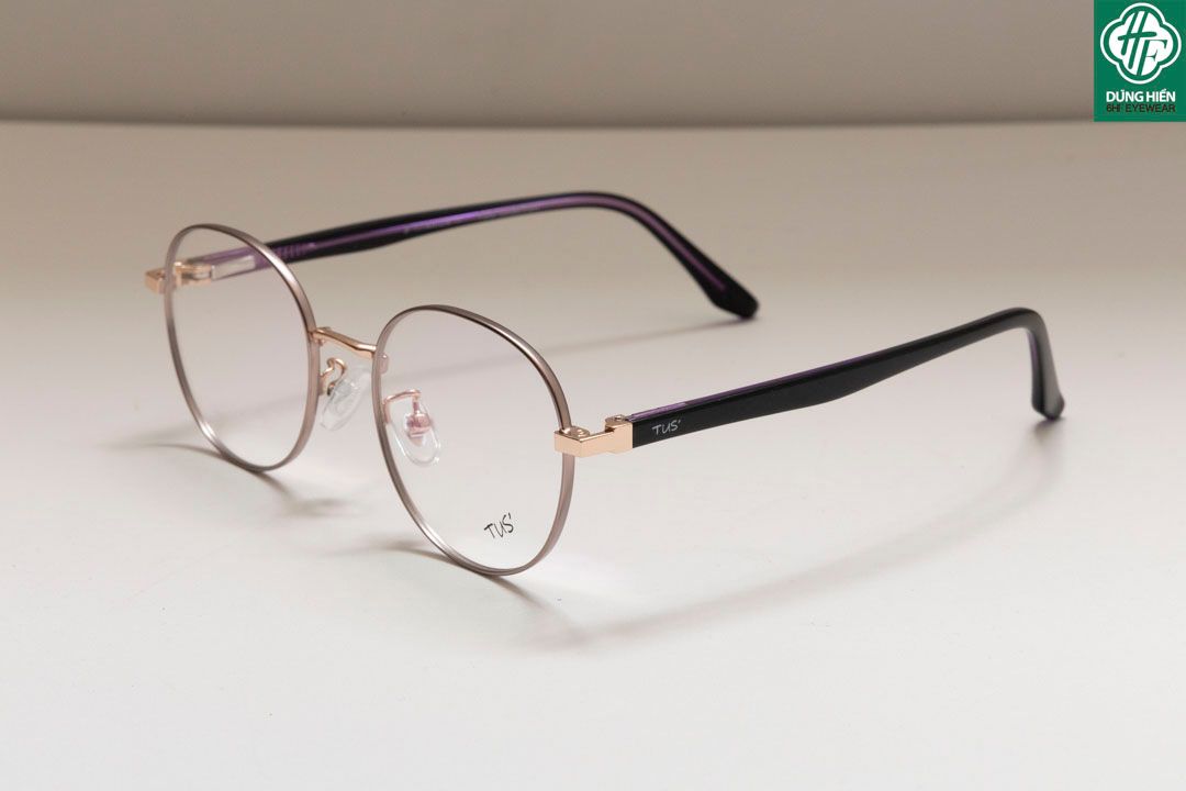  620 # Gọng hợp kim -IP Stainless steel eyeglasses (  tròn - round shape) 