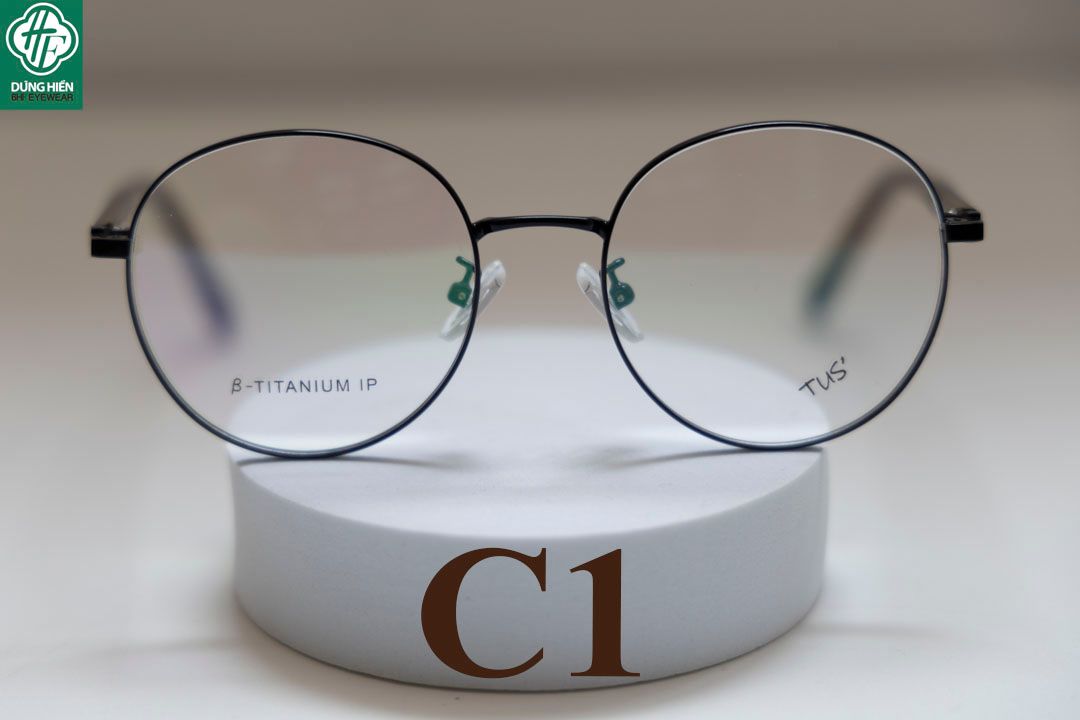  624 # Gọng hợp kim -IP Stainless steel  eyeglasses (  tròn - round shape) 