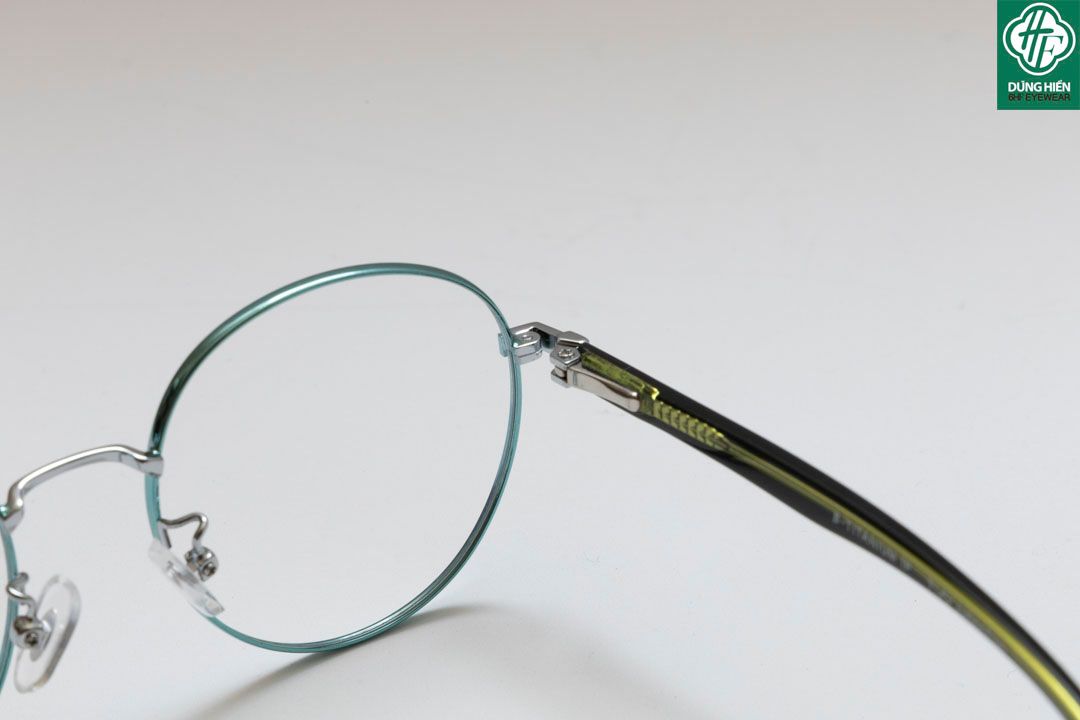  624 # Gọng hợp kim -IP Stainless steel  eyeglasses (  tròn - round shape) 