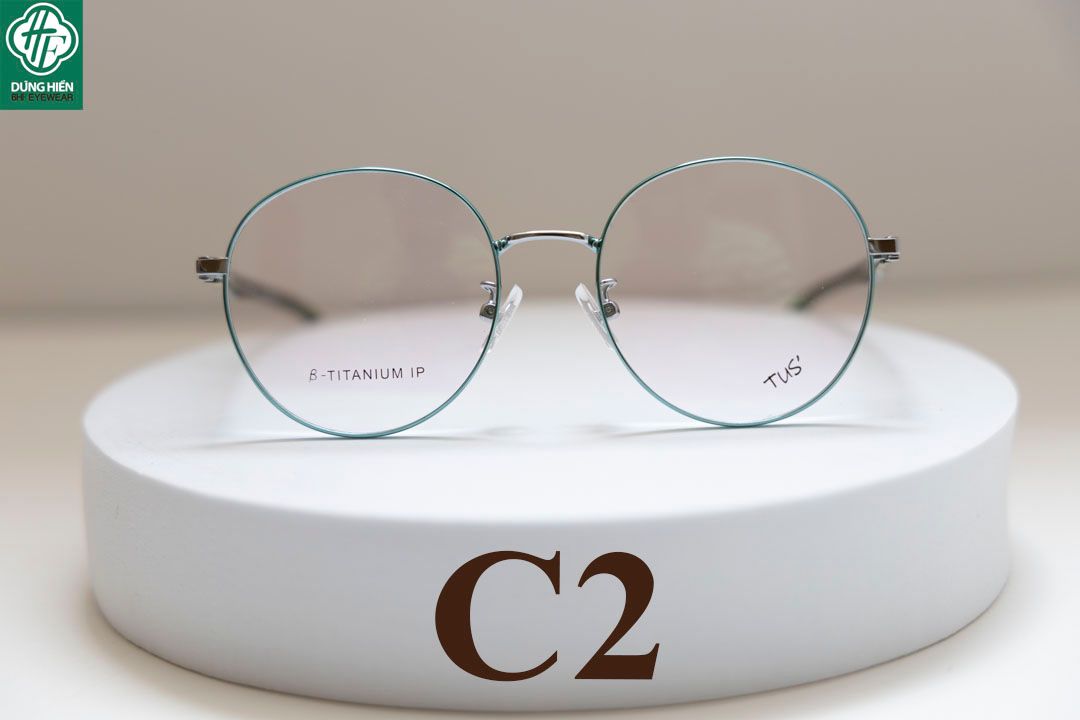  624 # Gọng hợp kim -IP Stainless steel  eyeglasses (  tròn - round shape) 