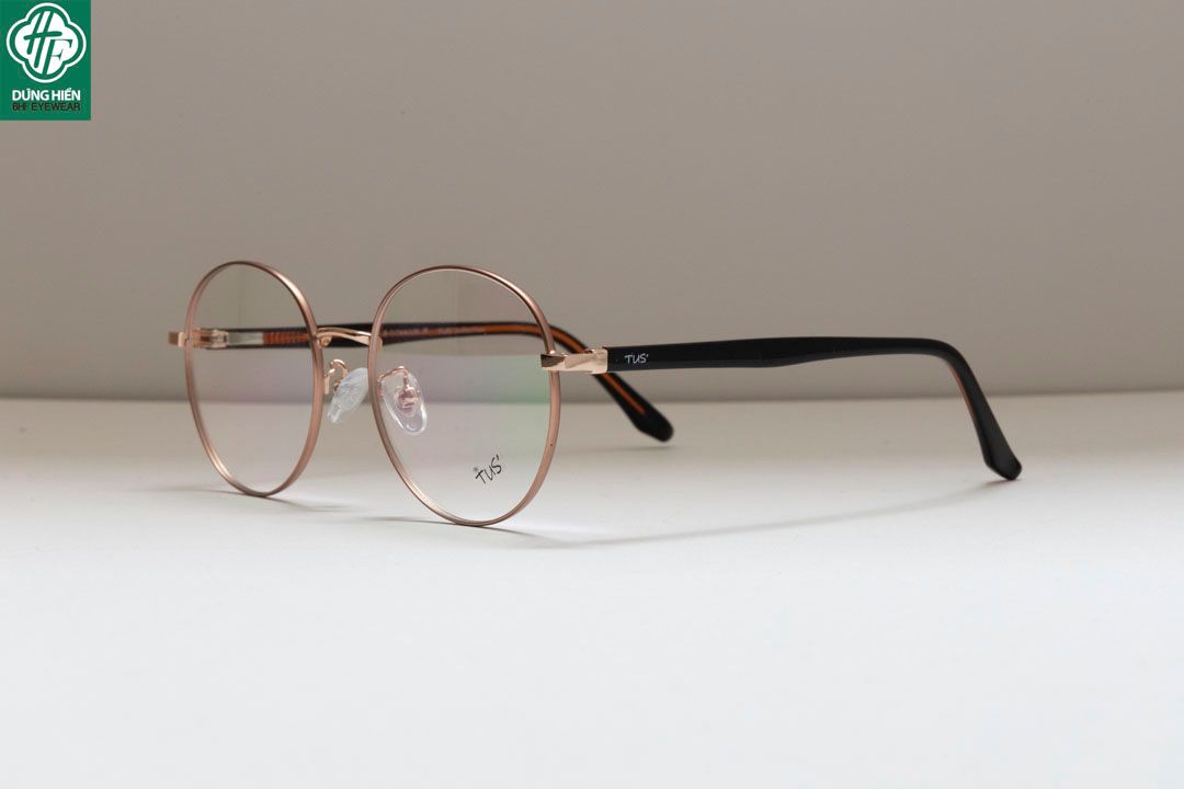  624 # Gọng hợp kim -IP Stainless steel  eyeglasses (  tròn - round shape) 
