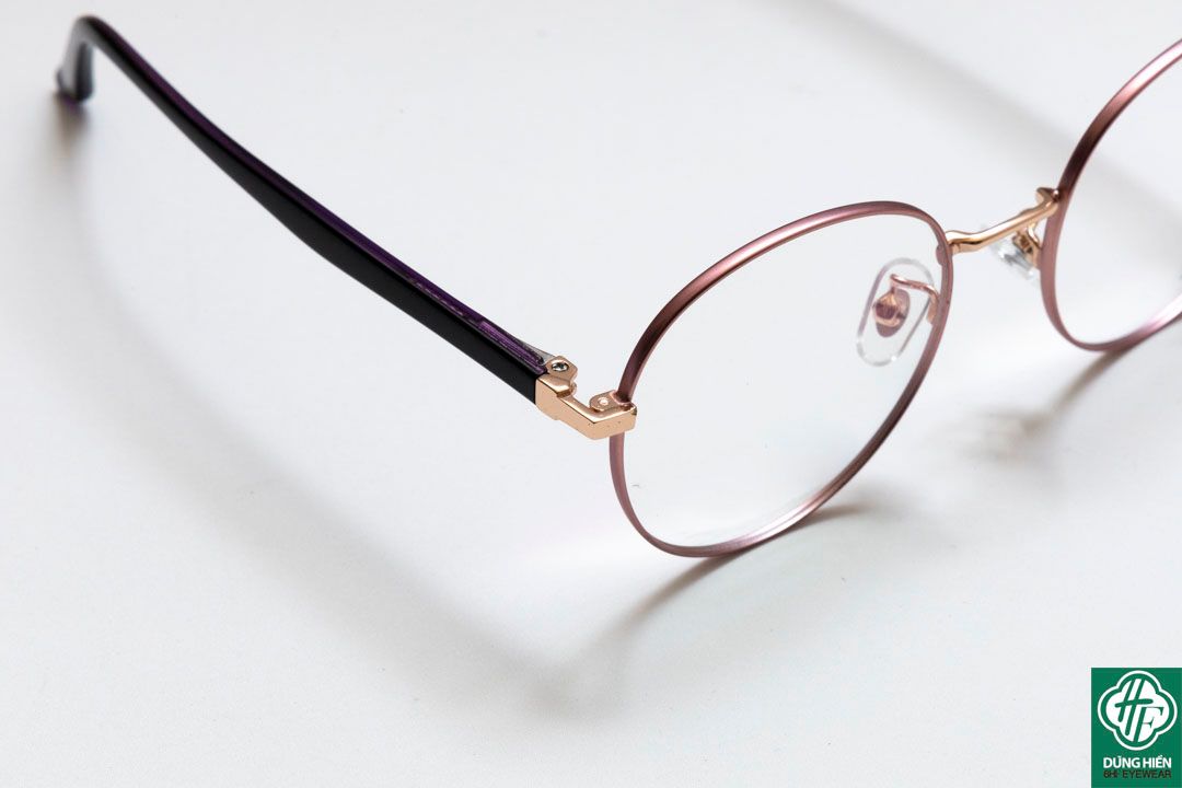  624 # Gọng hợp kim -IP Stainless steel  eyeglasses (  tròn - round shape) 