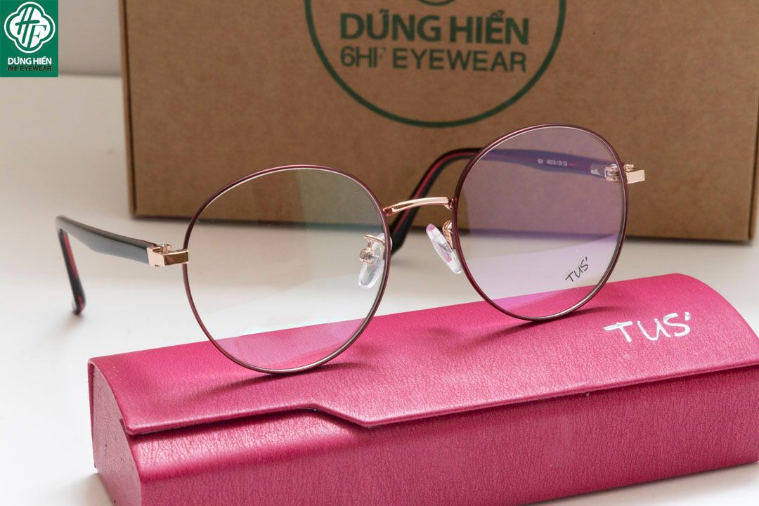  624 # Gọng hợp kim -IP Stainless steel  eyeglasses (  tròn - round shape) 