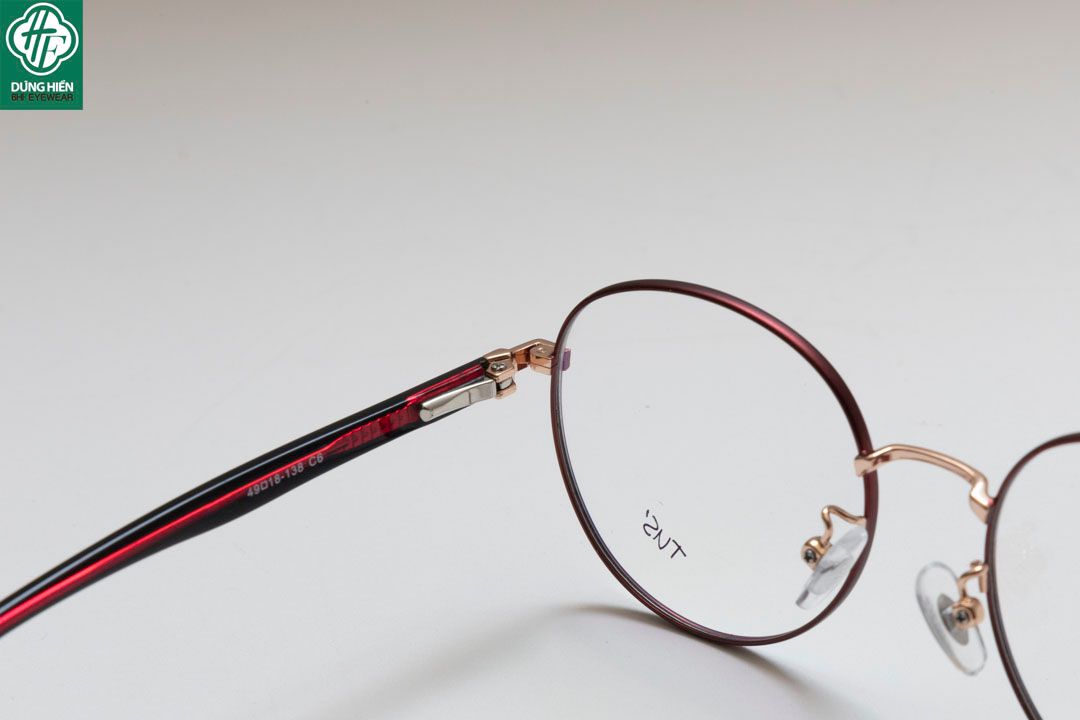  624 # Gọng hợp kim -IP Stainless steel  eyeglasses (  tròn - round shape) 