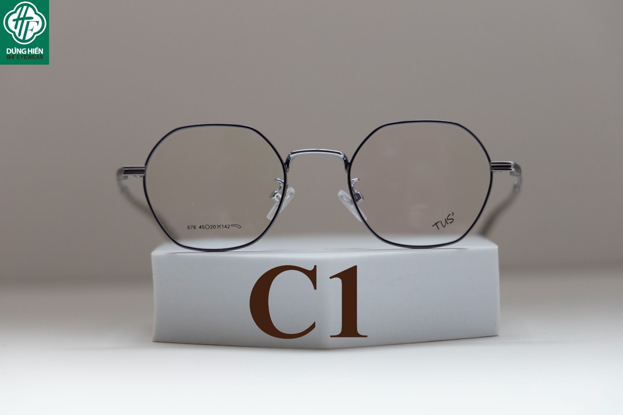  676 # Gọng xi thép hạn chế rỉ - stainless steel eyeglasses 