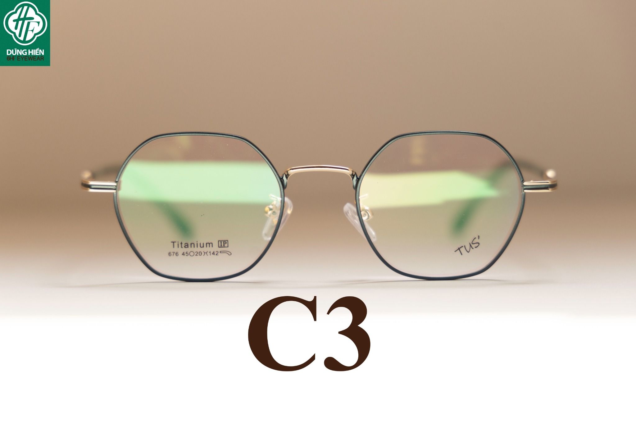  676 # Gọng xi thép hạn chế rỉ - stainless steel eyeglasses 