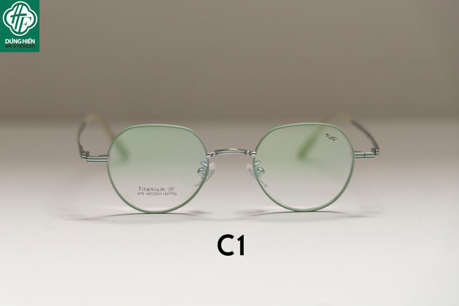  679 # Gọng hợp kim hạn chế rỉ - stainless steel eyeglasses ( mini) 