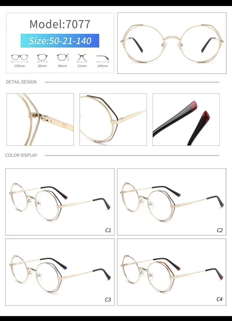  Gọng Xi 7077_Metal Frame 