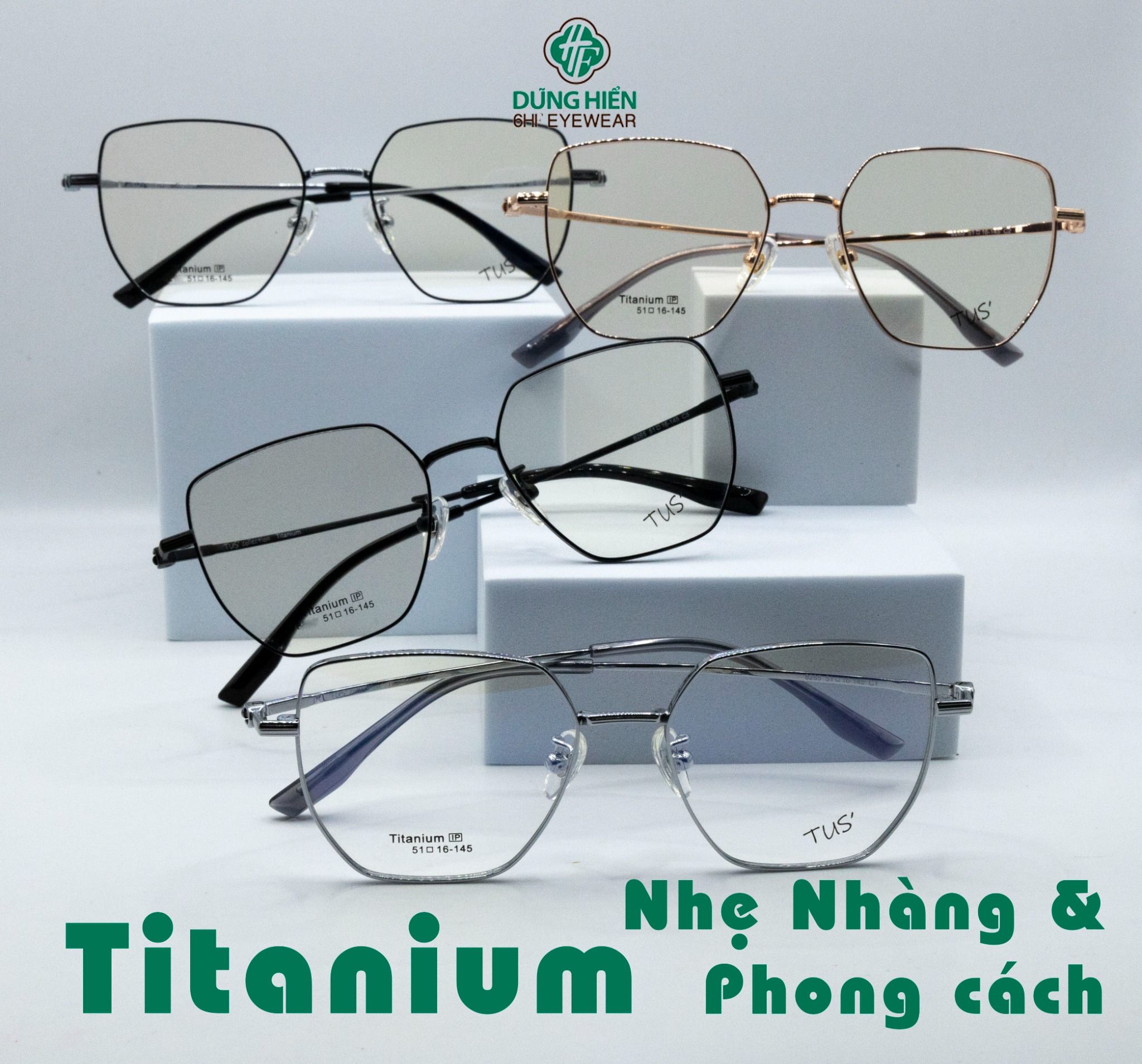  Gọng xi 50% titanium 8265 