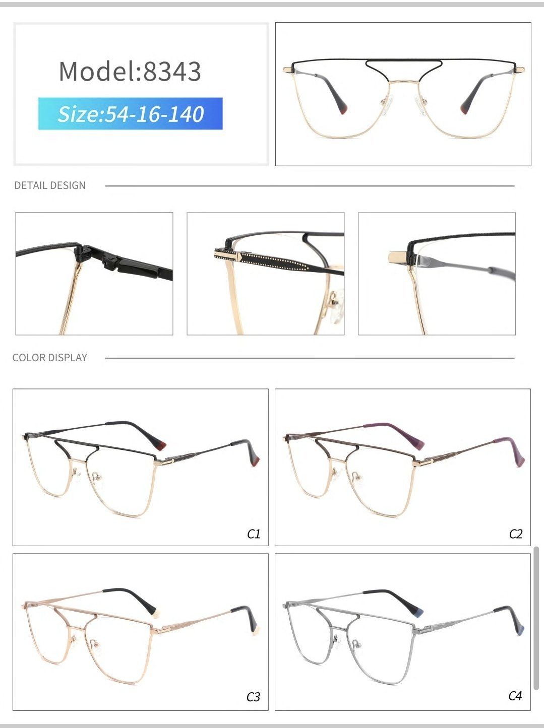  Gọng Xi 8343_Metal Frame 