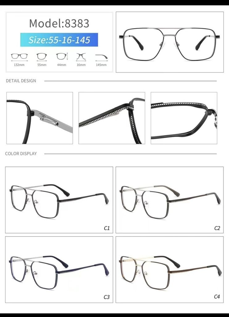  Gọng Xi 8383_Metal Frame 