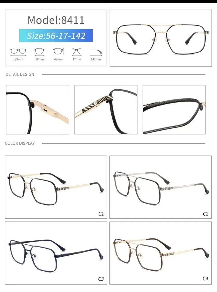  Gọng Xi 8411_Metal Frame 