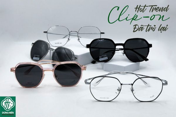  TUS'-Gọng xi 2 trong 1 ( clipons ) : 86007 lục giác hexagon 