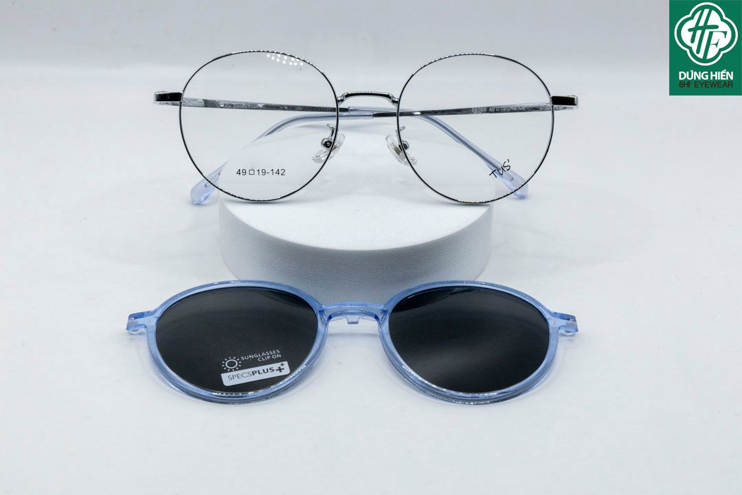  TUS'-Gọng xi 2 trong 1 ( clipons ) : 86008 dáng tròn ( round shape) 