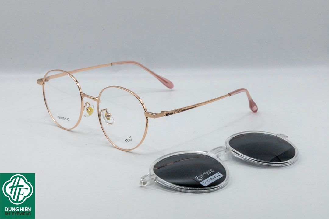  TUS'-Gọng xi 2 trong 1 ( clipons ) : 86008 dáng tròn ( round shape) 