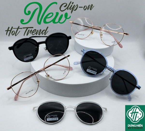  TUS'-Gọng xi 2 trong 1 ( clipons ) : 86008 dáng tròn ( round shape) 