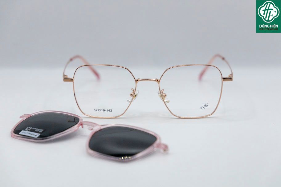  TUS'-Gọng xi 2 trong 1 (clipons) : 86009 dáng vuông ( square shape) 