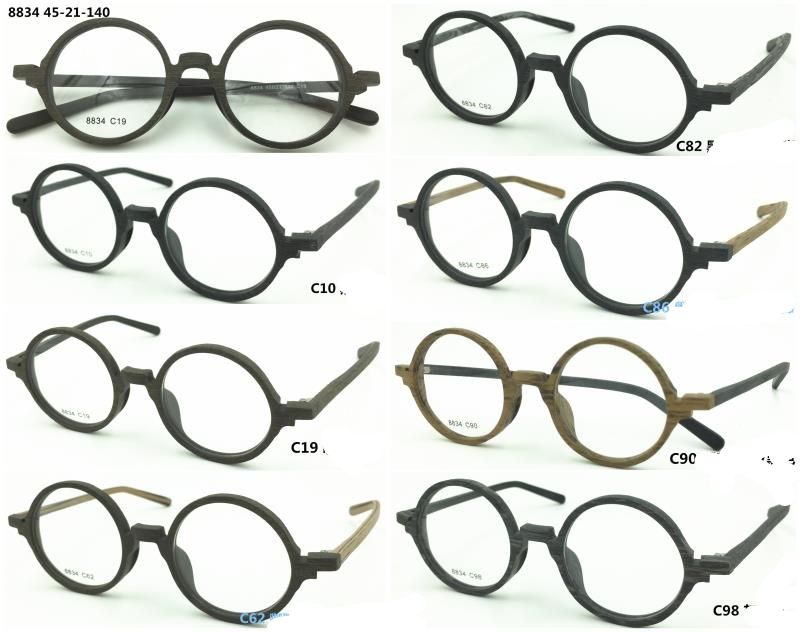  Gọng nhựa vân gỗ tròn Toko 8834 _Round Eye Frames 