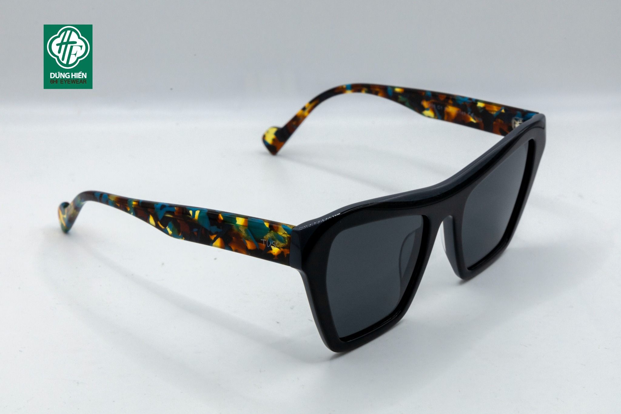  FG 1455 TUS Kính mát phân cực  Polarized Sunglasses -acetate frame ( cateye mắt mèo) 