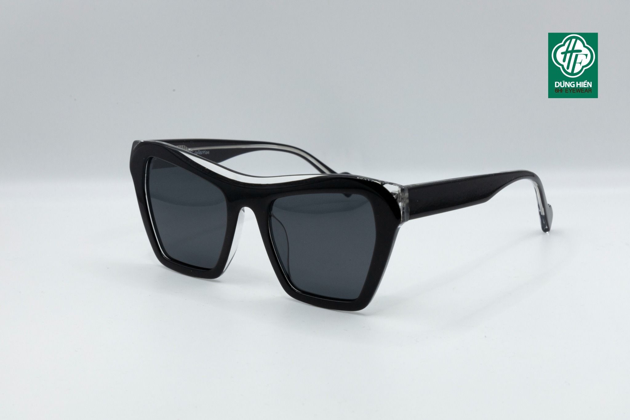  FG 1455 TUS Kính mát phân cực  Polarized Sunglasses -acetate frame ( cateye mắt mèo) 