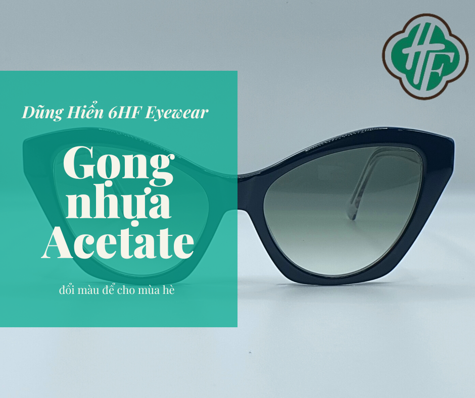 Gọng Nhựa Acetate Mèo Vuông HC 16031 