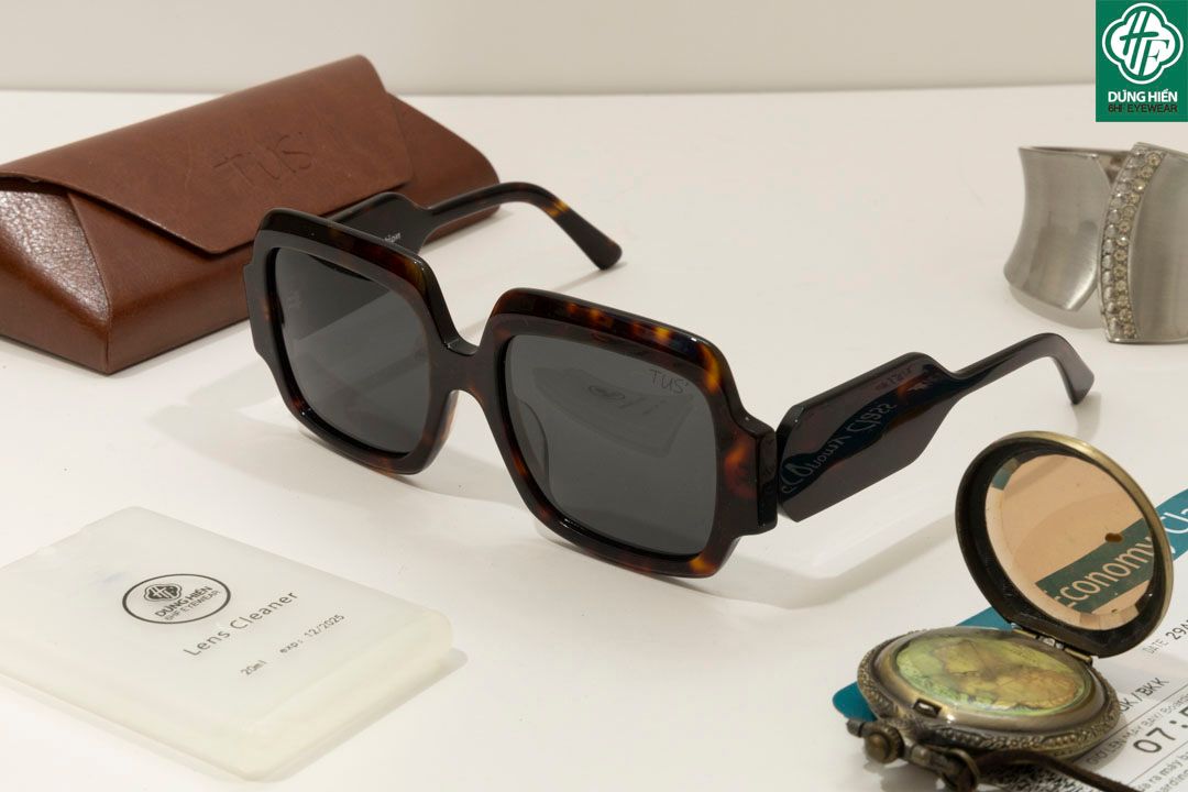  TUS' FG 1463 #Kính Mát Acetate Tròng Phân Cực_Polarized Sunglasses 
