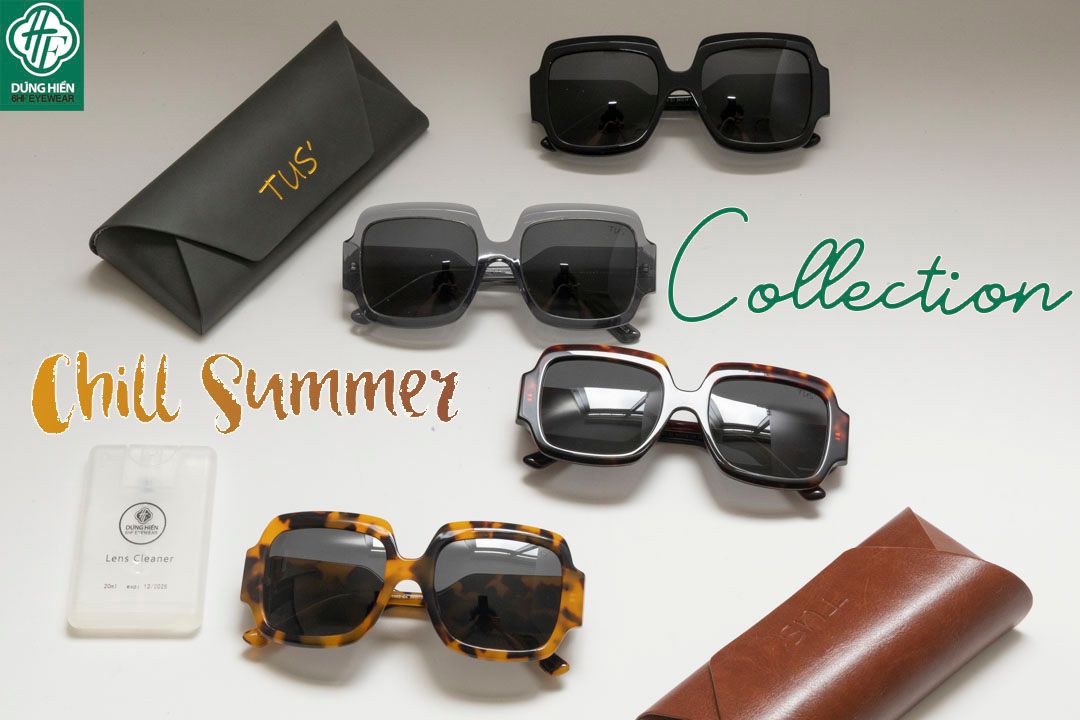  TUS' FG 1463 #Kính Mát Acetate Tròng Phân Cực_Polarized Sunglasses 