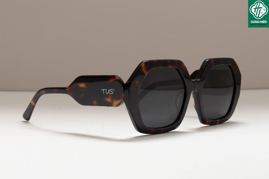  TUS' FG 1464 #Kính Mát Acetate Tròng Phân Cực_Polarized Sunglasses 