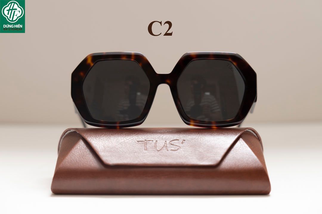  TUS' FG 1464 #Kính Mát Acetate Tròng Phân Cực_Polarized Sunglasses 