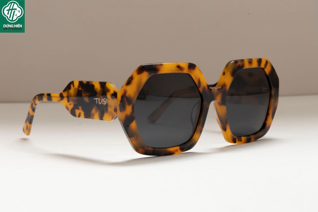  TUS' FG 1464 #Kính Mát Acetate Tròng Phân Cực_Polarized Sunglasses 