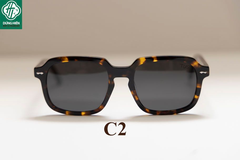 TUS' FG 1565 #Kính Mát Acetate Tròng Phân Cực_Polarized Sunglasses 