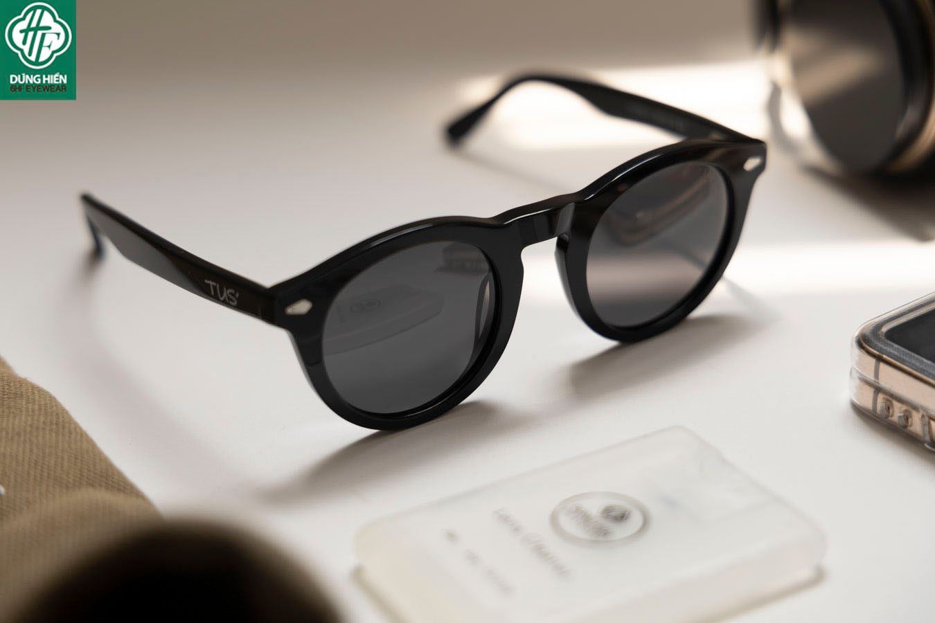  TUS' FG 1566 #Kính Mát Acetate Tròng Phân Cực_Polarized Sunglasses 