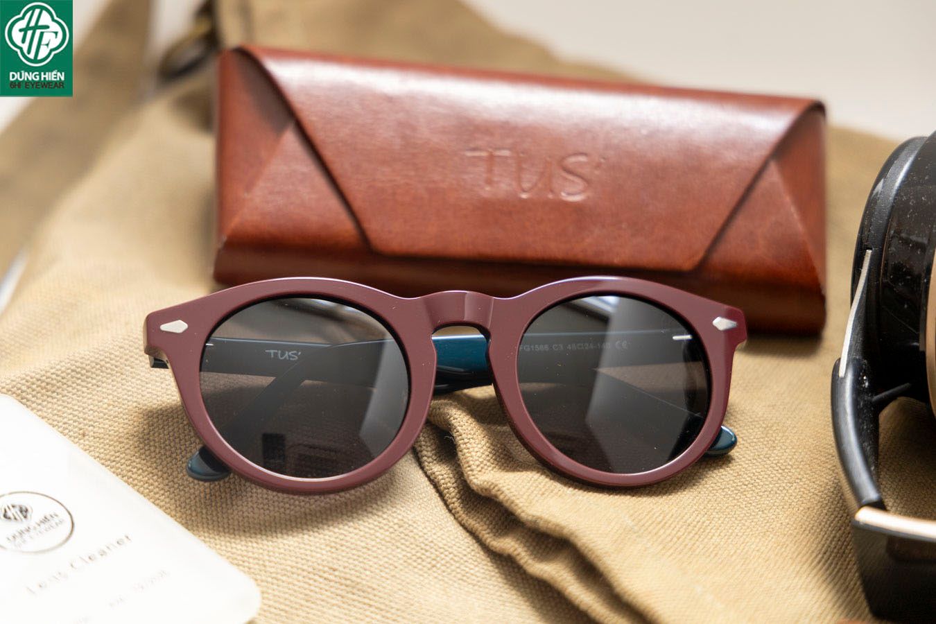  TUS' FG 1566 #Kính Mát Acetate Tròng Phân Cực_Polarized Sunglasses 