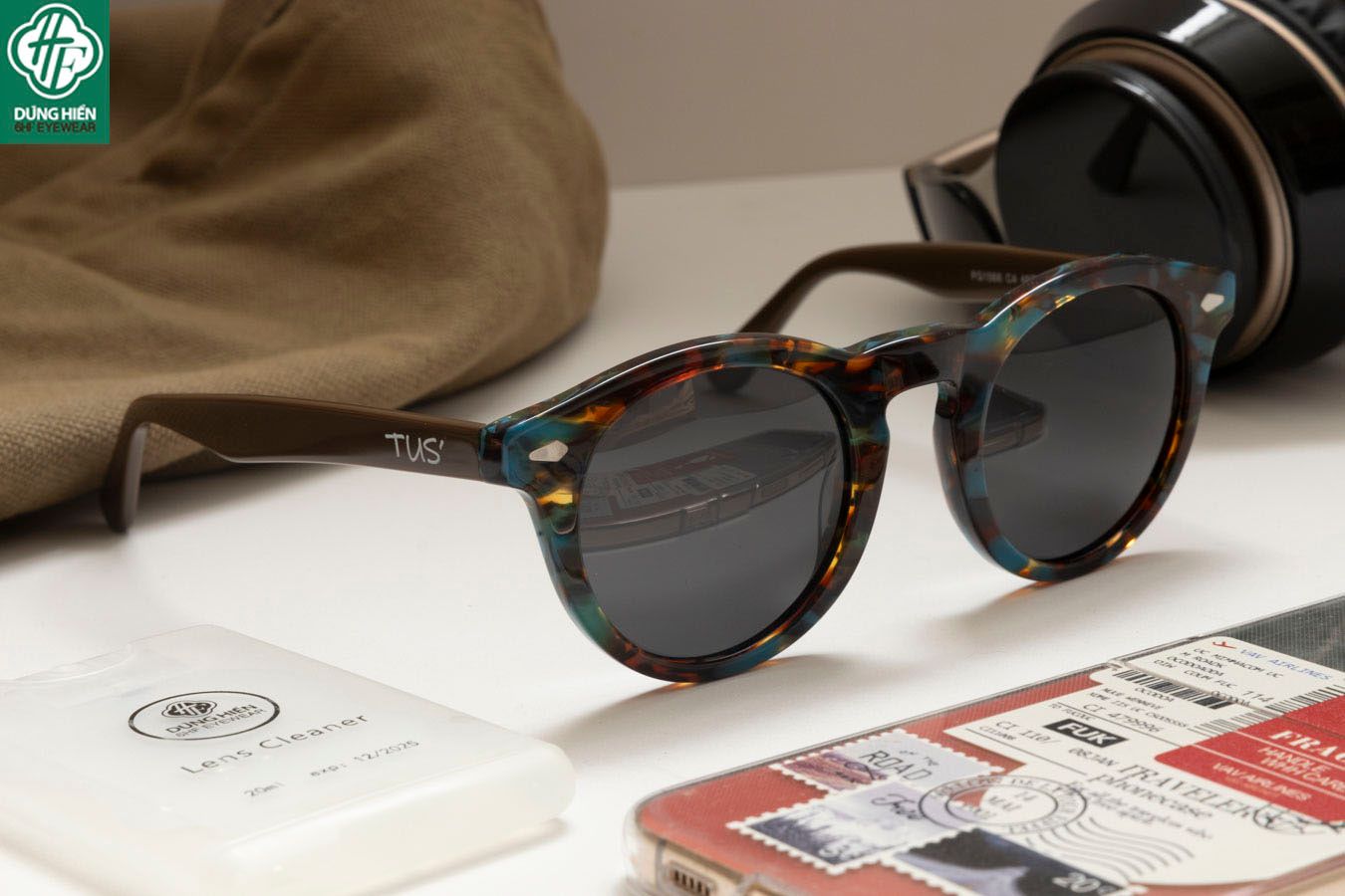  TUS' FG 1566 #Kính Mát Acetate Tròng Phân Cực_Polarized Sunglasses 