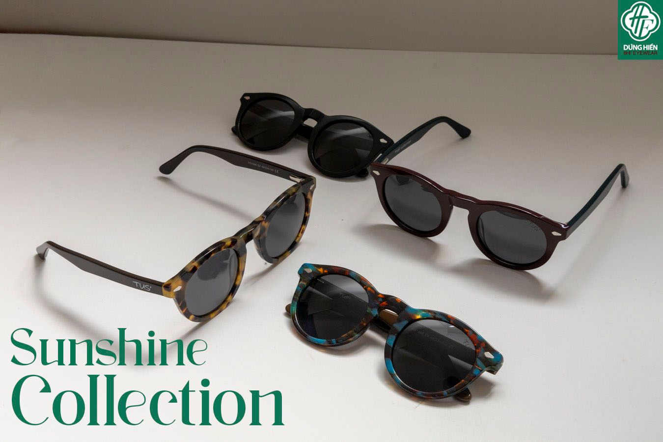  TUS' FG 1566 #Kính Mát Acetate Tròng Phân Cực_Polarized Sunglasses 