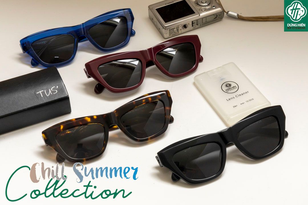  TUS' FG 1596 #Kính Mát Acetate Tròng Phân Cực_Polarized Sunglasses 