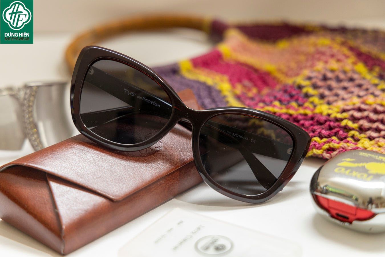  TUS'  FG 1601  Kính Mát Acetate Tròng Phân Cực_Polarized Sunglasses 