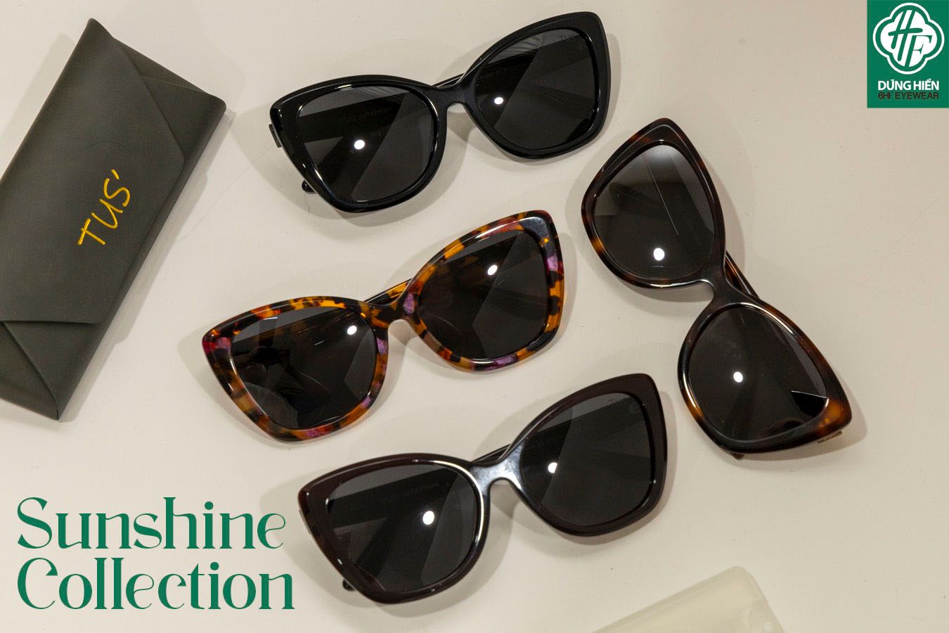  TUS'  FG 1601  Kính Mát Acetate Tròng Phân Cực_Polarized Sunglasses 
