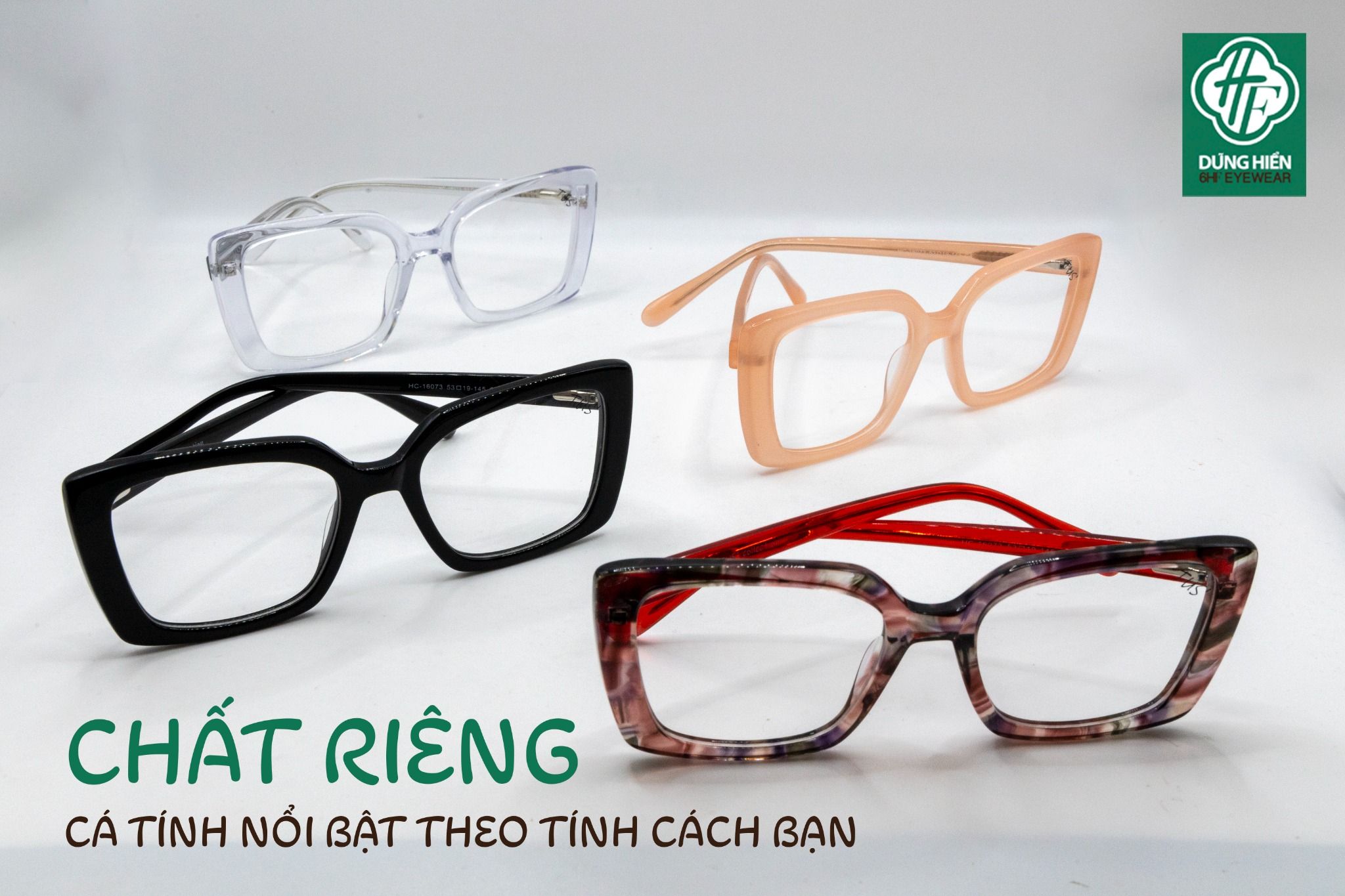 Gọng nhựa acetate TUS - HC 16073 Dáng vuông 
