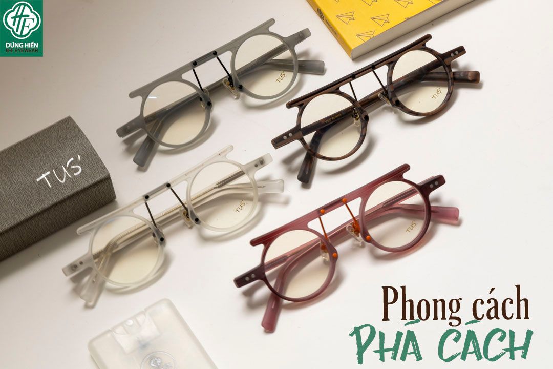  HP 2020258 #  Gọng TUS'   Acetate : Độ Lạ - Unique Mini 