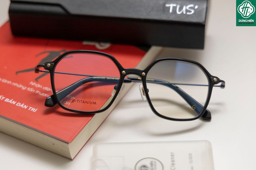  HP 2021302 # Gọng TUS'   β- Titanium + Acetate : Độ Lạ - Unique Mini 