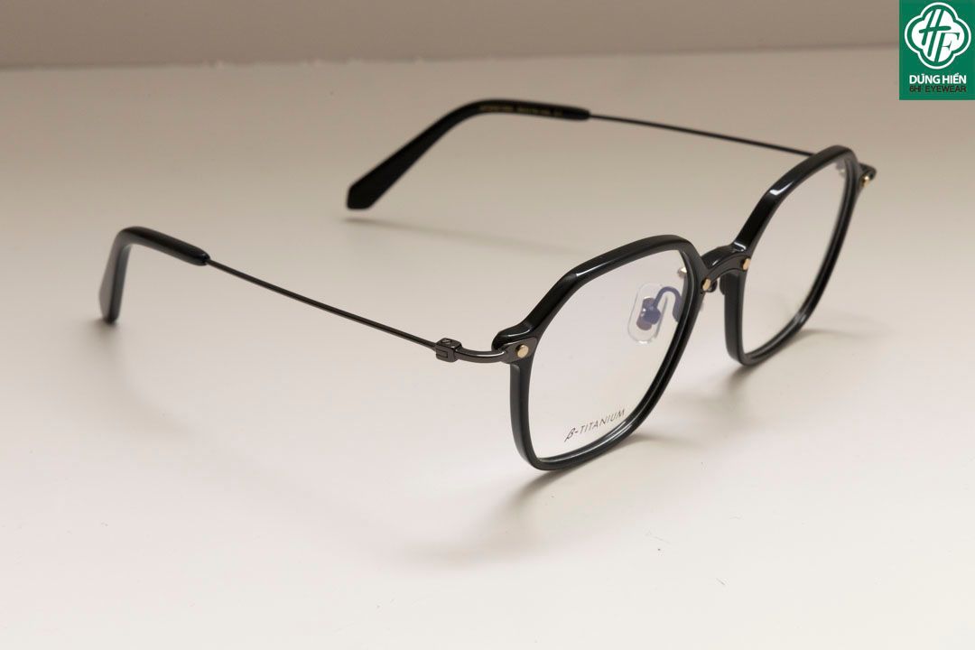  HP 2021302 # Gọng TUS'   β- Titanium + Acetate : Độ Lạ - Unique Mini 