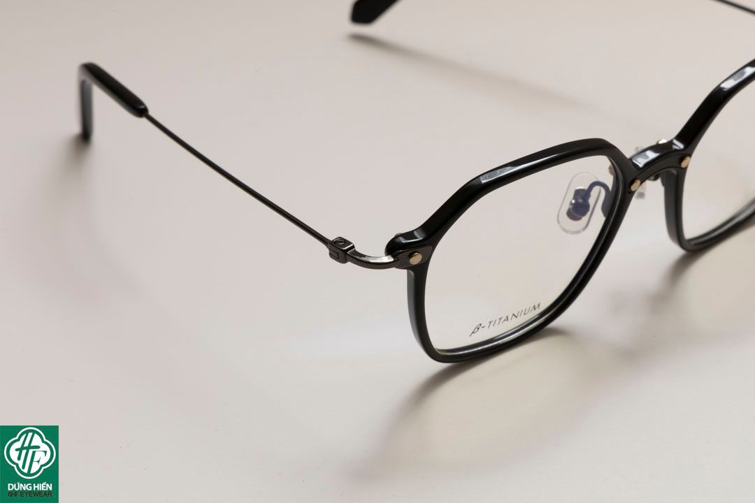  HP 2021302 # Gọng TUS'   β- Titanium + Acetate : Độ Lạ - Unique Mini 